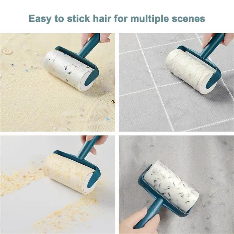 Bath Hair Catcher Tearable Sticky Hair Device Clothes Carpet Tousle Cleaner Wiper Tools Lint Remover Dust Wiper Replaceable