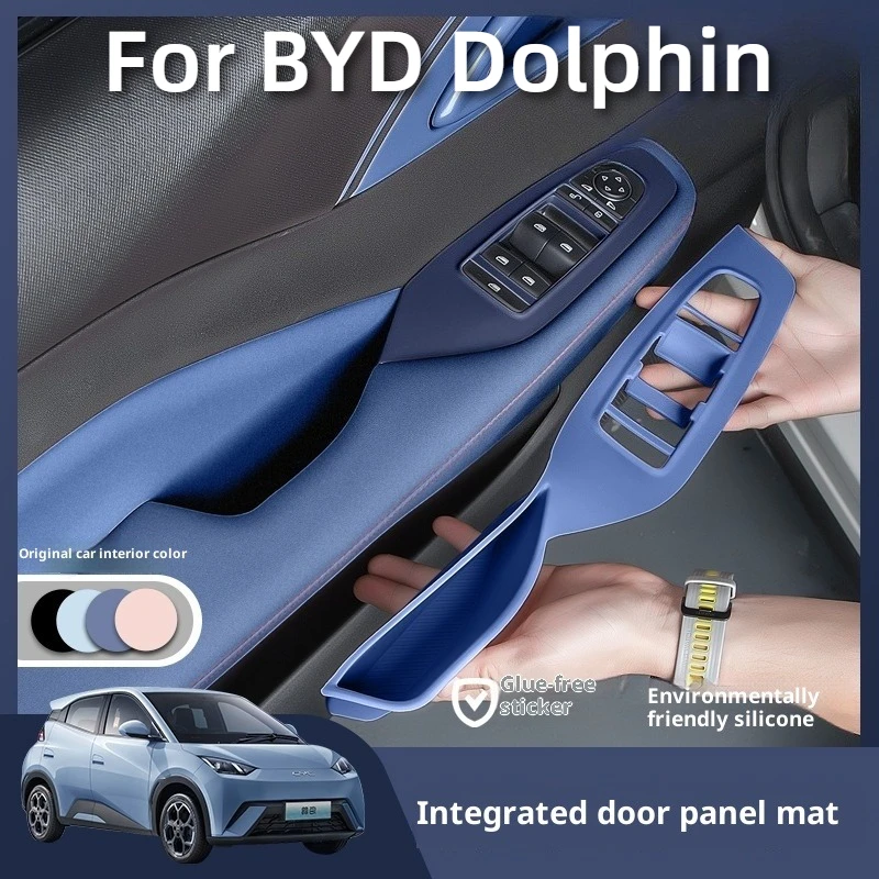 

For BYD Dolphin Surf/Mini Atto 1 Door Slot Pad Window Lift Panel Sticker Door Armrest Protective Cover Storage Box Pad