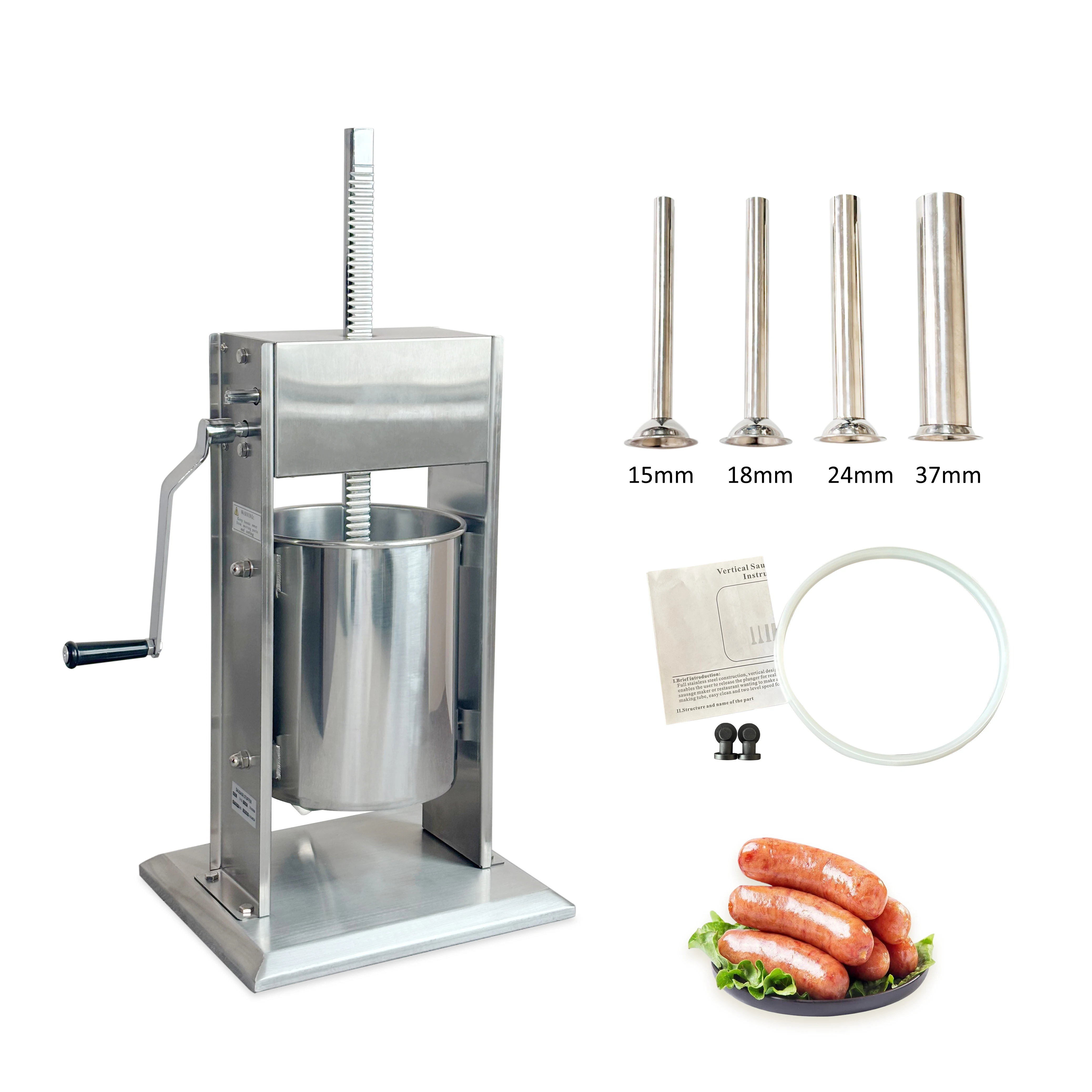 15L Stainless Steel Electric Sausage Stuffing Machine Factory Outlet Vacuum Sausage Filling Machine