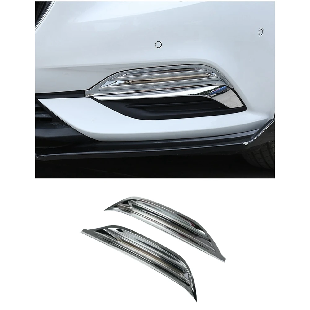 For Buick Regal 2017 2018-2021 Car Front Head Fog Light Lamp Cover Trim Frame Molding Decor Sticker Accessories, Up