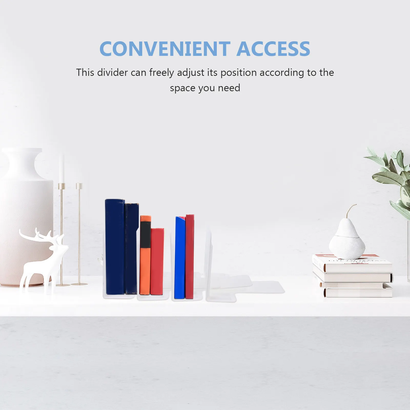 4Pcs Sturdy Plastic Drawer Dividers for Fridge and Cabinet Use Self Standing Refrigerator Storage Partition Board Shelf
