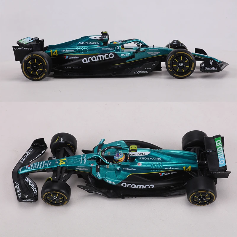 Buargo 1:24 F1 Racing Car Aston Martin AMR25 Formula ONE TEAM Alloy Model Car view 6