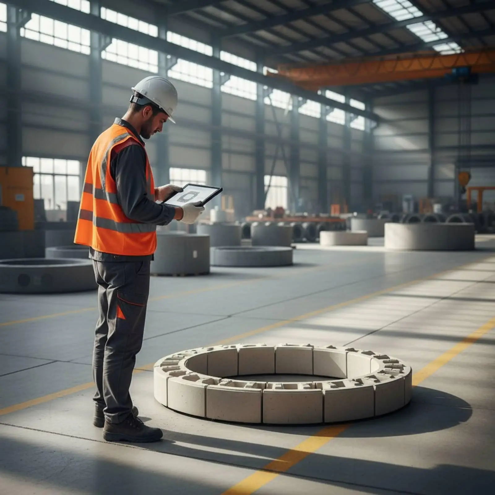 Concrete Block Mold Two Piece Sectional Precast Form for Sewer Chamber Manhole Ring Block Production