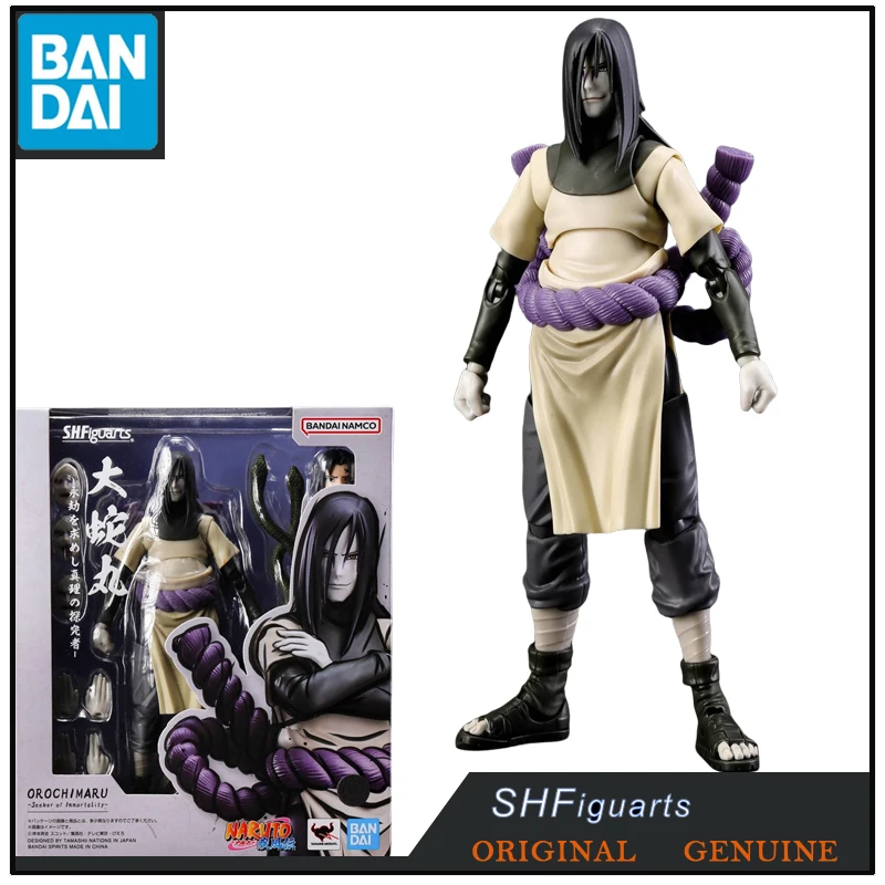 

Bandai Original Genuine NARUTO SHF Orochimaru Seeker of Immortality Anime Action Figures Toys for Boys Kids Gift Model Ornaments