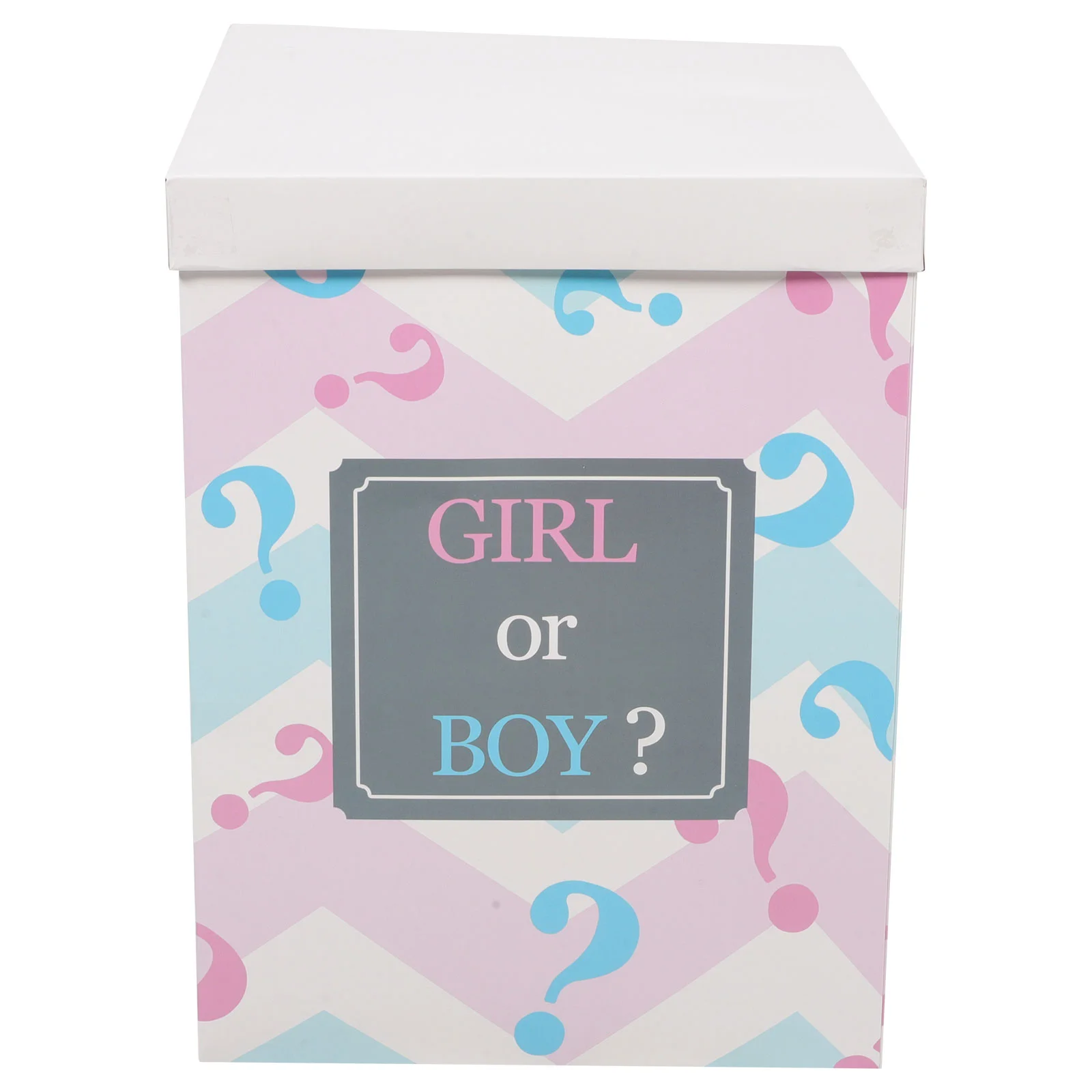 

Box Gender Reveal Decor Baby Shower Decorations Boy Girl Balloon Boxes Party Ornament