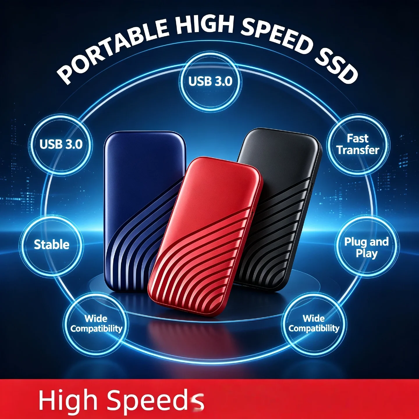 4TB 2TB 1TB Portable External Hard Drive USB3.0 2.5 Inch Hard Disk for Laptop Mac Android Pro Max