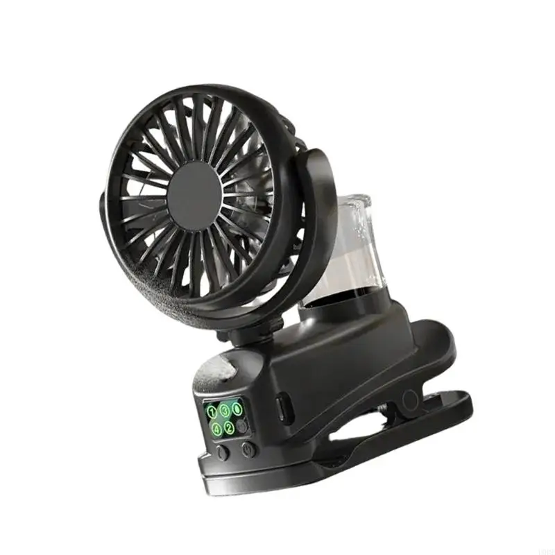 U0DE Практический маленький вентилятор настольных компьютеров на вентилятором вентилятором вентилятором 4 скорости настройки ABS