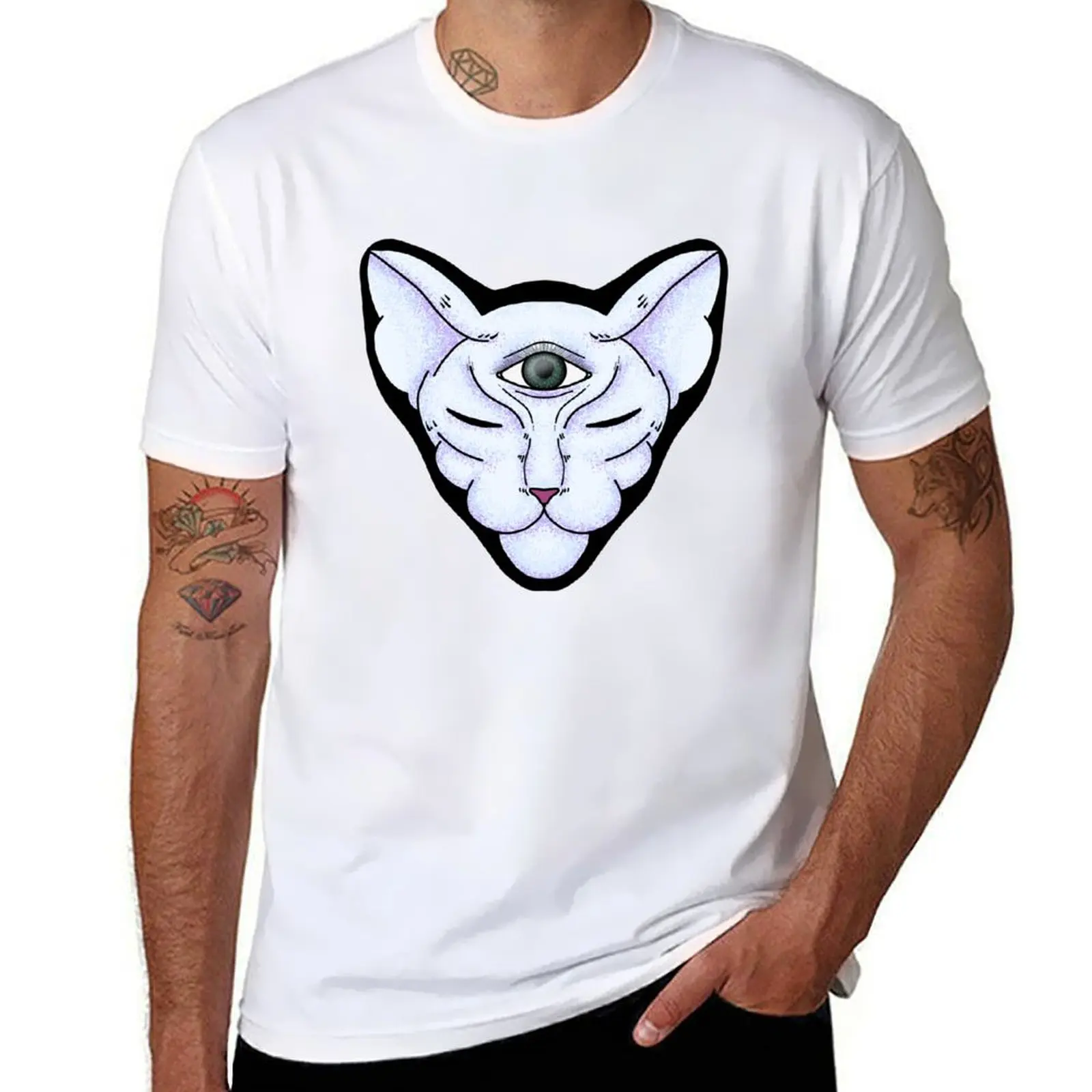

Cosmic Cat T-Shirt t shirt personalised t shirts for man slim fit man t shirts graphic T-Shirt