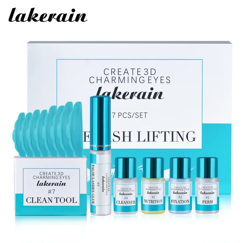 Lakerain maquiagem olho Kit Lift Brow Kit Laminação Sobrancelha Styling Perming Configuração Curling Brow Laminação Cílios Perm kit