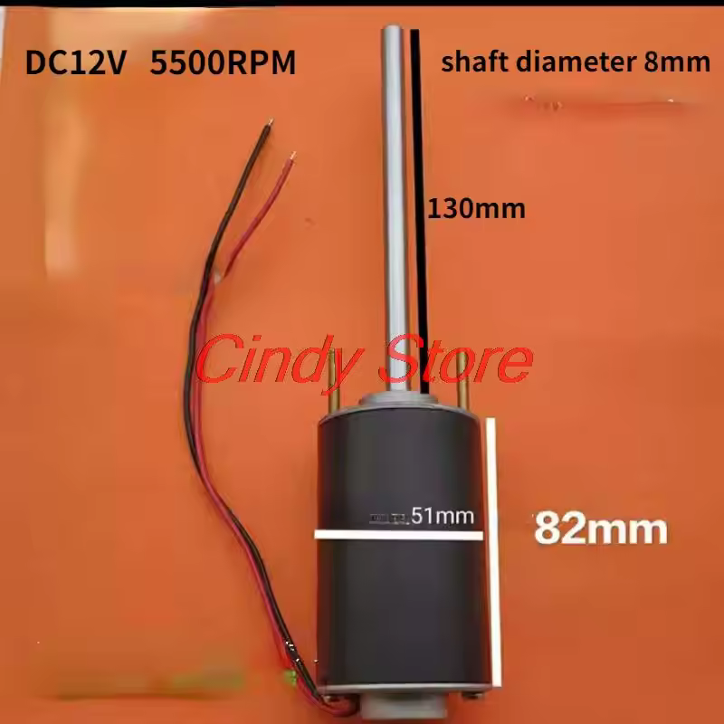 1 PC DC12V 2500RPM מנוע להכנת צמר גפן מתוק מומנט גבוה במהירות גבוהה מכונת צמר גפן מתוק החלפת מנוע עם מיסב כדורי כפול