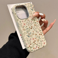 Small Flower Lichee Pattern Phone Case For iPhone 16 Pro Max 15 14 13 12 11 XS X XR 7 8 Plus SE 2025 16E Shockproof Bumper Cover