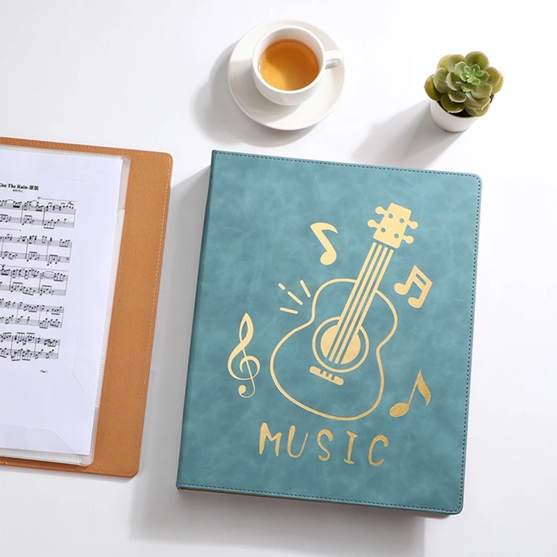 Carpeta partituras Piano, soporte para hojas música, carpeta almacenamiento documentos, carpeta cartera,