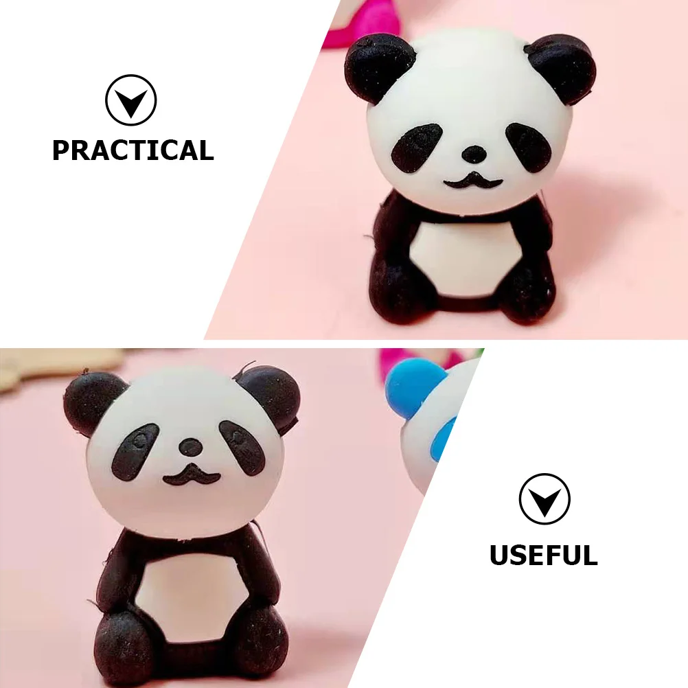 36 قطعة ممحاة الباندا محايات الحيوانات الصغيرة للممحاة الصغيرة للمدرسة والمكتب لوازم القرطاسية الزخرفية #3