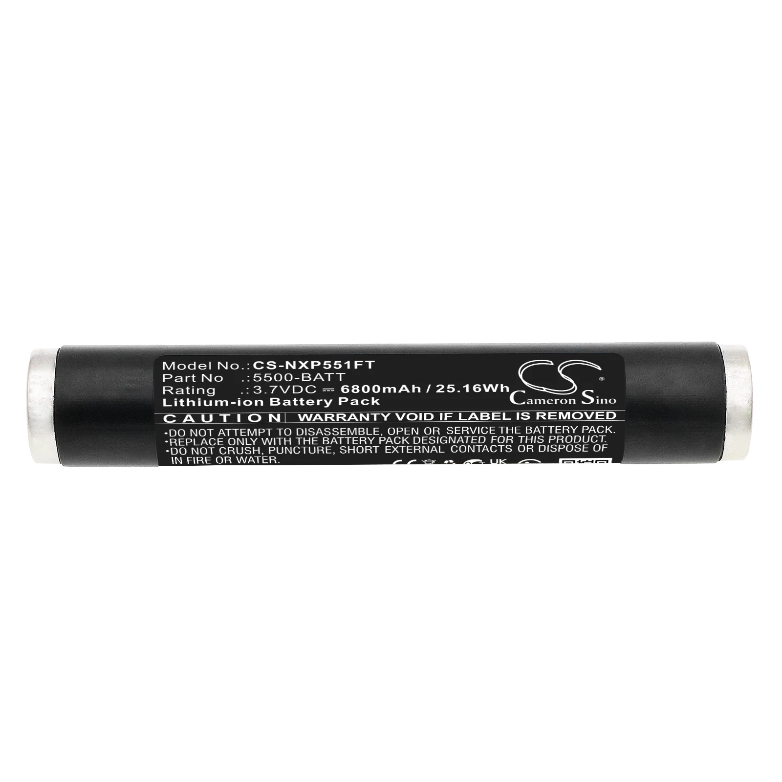 Flashlight Battery For Nightstick 5500-BATT XPR-5580  XPR-5581RX  XPR-5542GMX