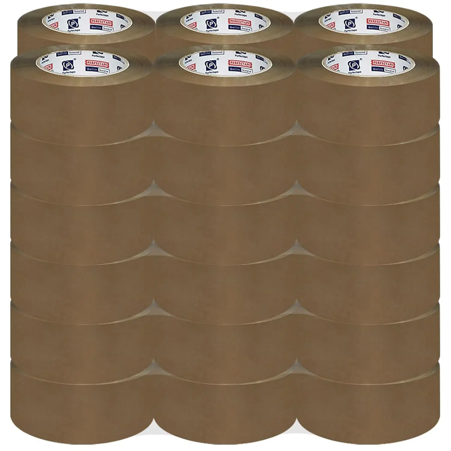 

PERFECTAPE Heavy Duty Packing Tape 36 Rolls, Total 2160Y, Brown, 2.7 mil, 1.88 inch x 60 Yards, Ultra Strong, Refill for