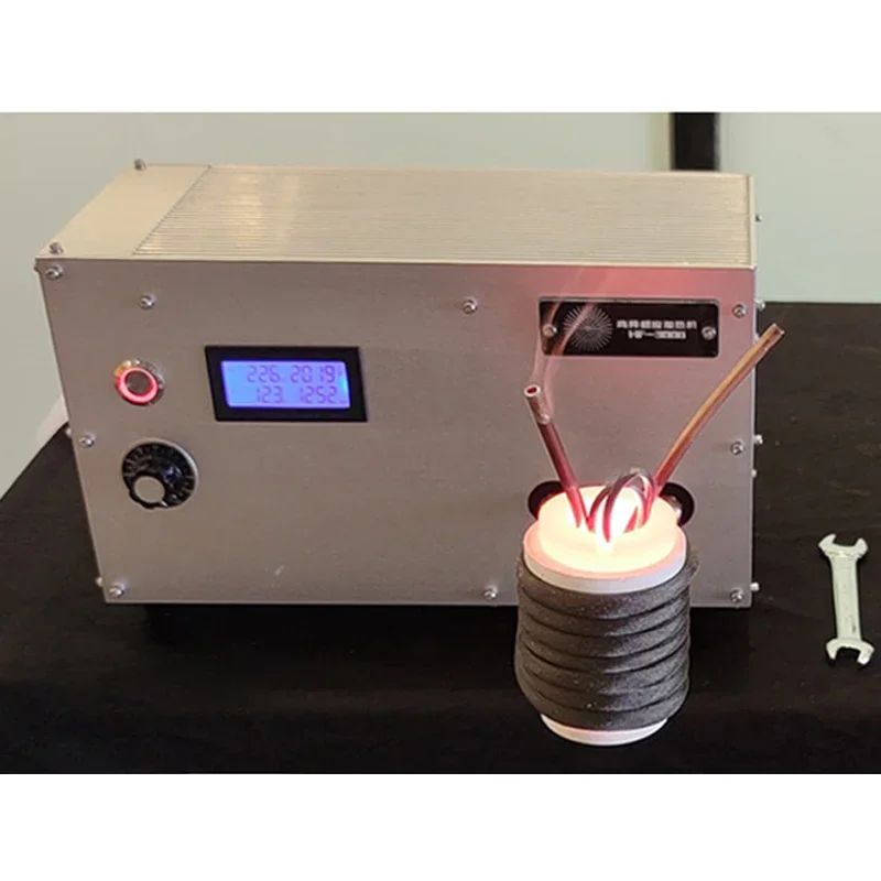 3000w High Frequency Induction Heating Machine For Melting Gold And Silver Iron Parts Annealing 220V