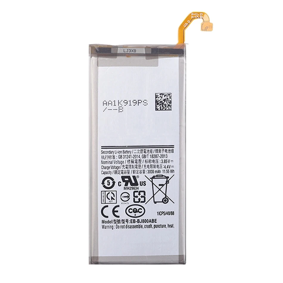 Battery EB-BJ800ABE 3000Mah For Samsung Galaxy A6 (2018) SM-A600 A600F J6 J 6 J600F High Quality Bateria