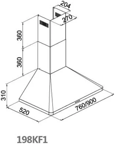C -- Range hood with Europen style