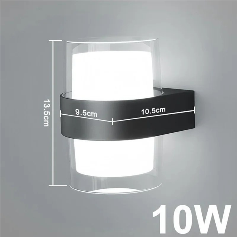 

ABUG-Современный светодиодный настенный светильник 10 Вт, настенный светильник для внутреннего и наружного крыльца, спальни, дивана, фон AC110V-240V