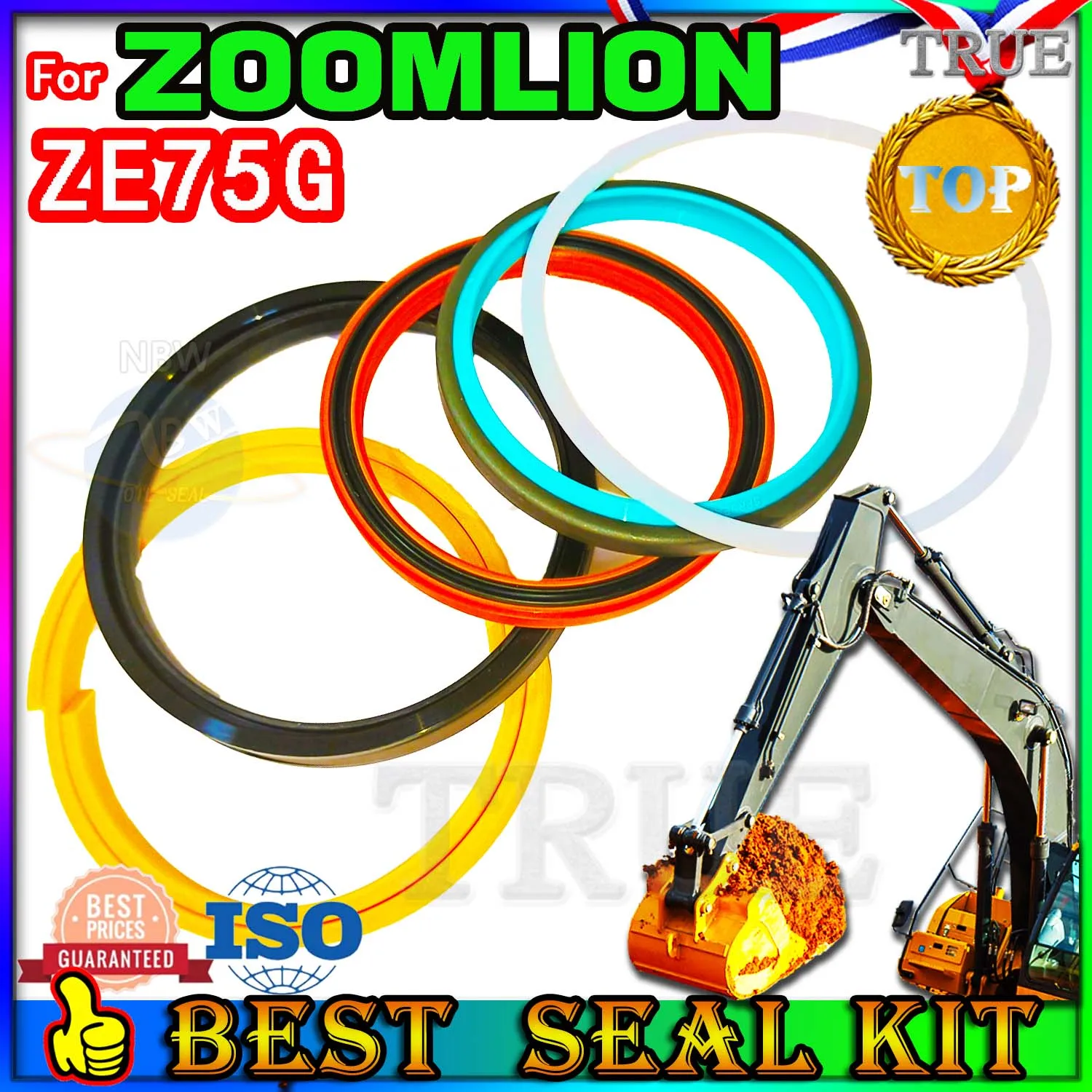 For ZOOMLION ZE75G Oil Seal Repair Kit Boom Arm Bucket Excavator Hydraulic Cylinder Factory Direct Sales wholesale Wheel Control