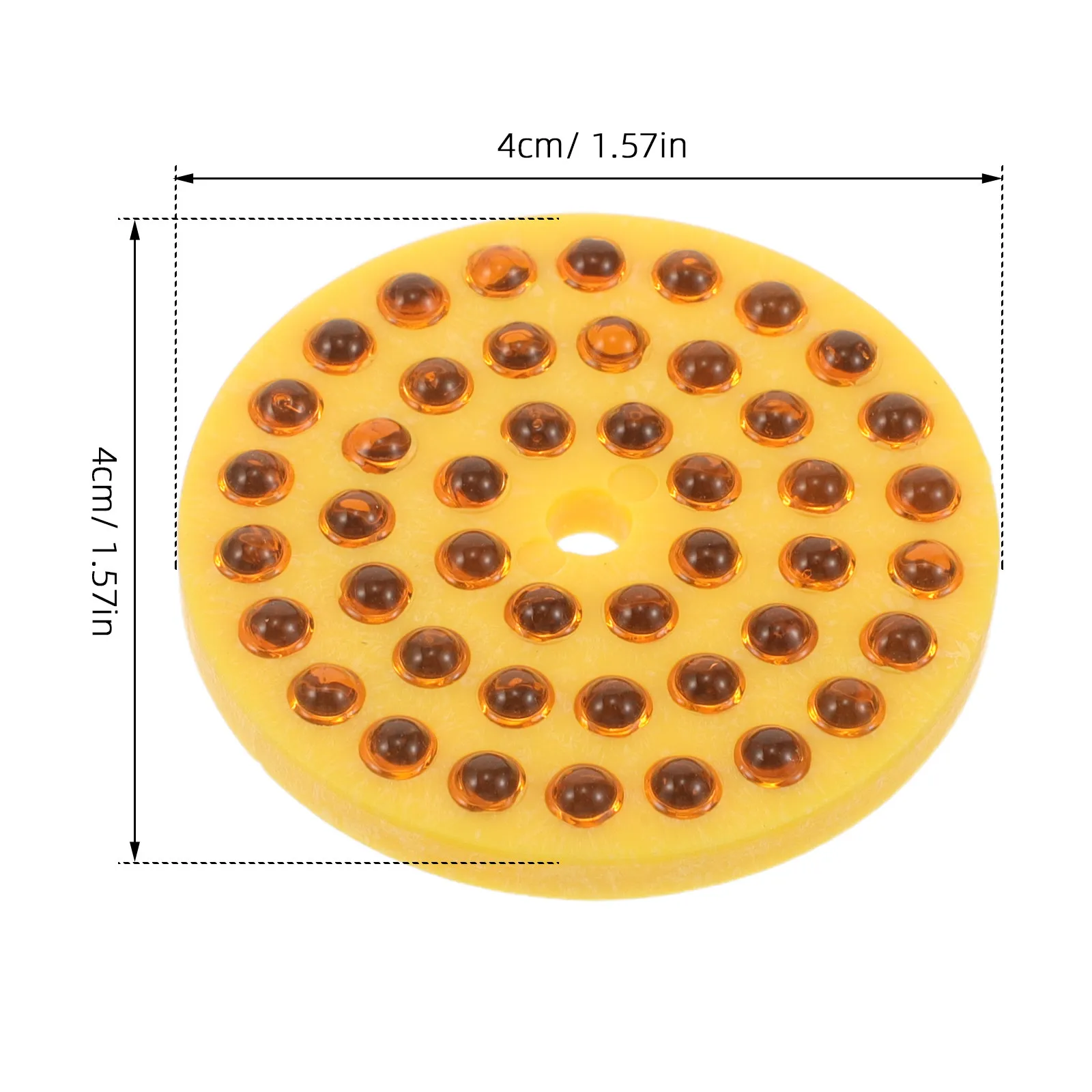 10Pcs Road Reflectors Pavement Markers Yellow Round Driveway Reflectors Reflective Safety Markers for Highways Parking Zones and