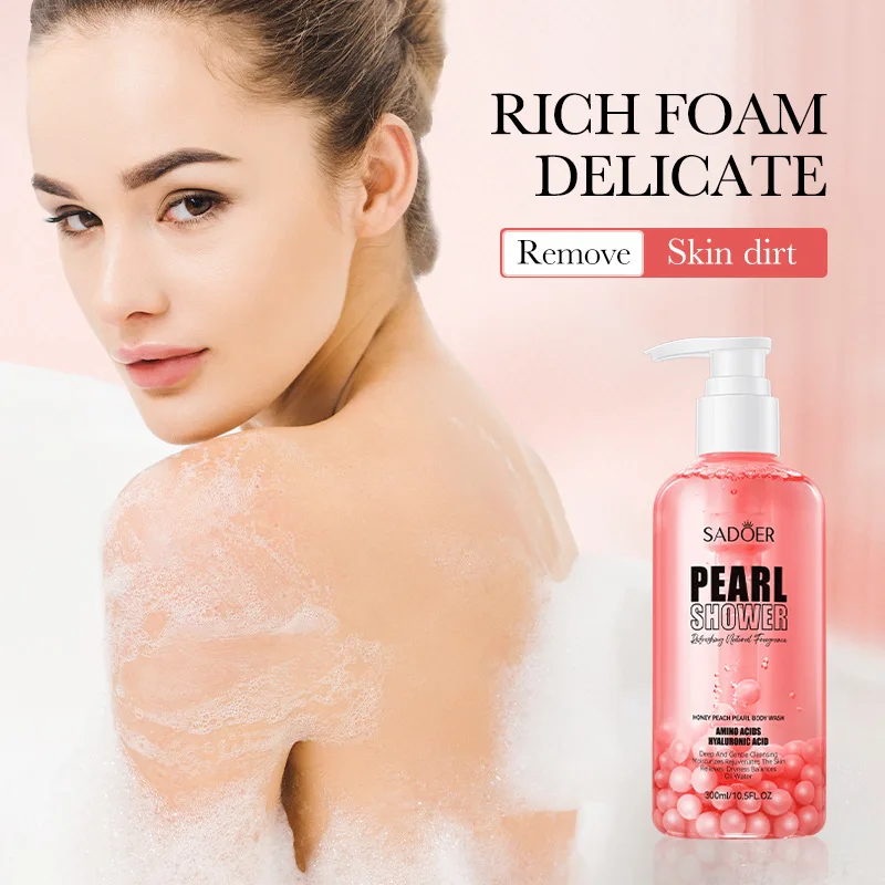 

Peach and Pearl Body Wash, exfoliating,removing melanin,long-lasting fragrance,refreshing oil-controlling,moisturizing tendering