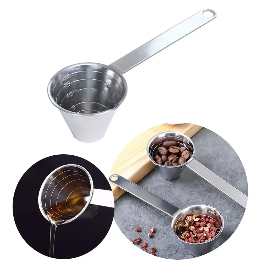 New Stainless Steel Calorie Spoon Kitchen Supplies Baking Convenient Measuring Scoop 20ml Long Handled Seasoning Spoon