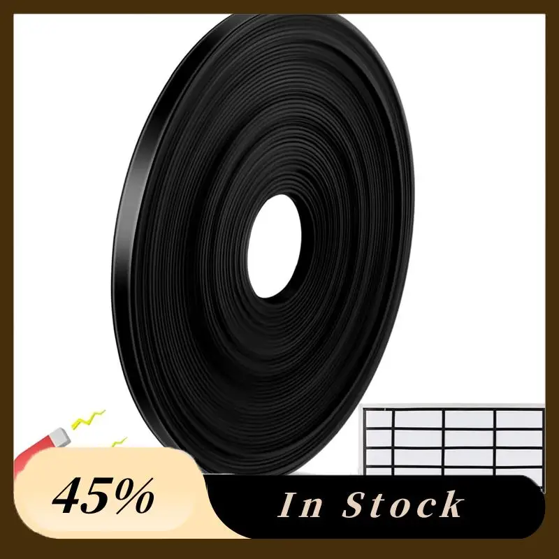 

A78K новые черные рулонные полоски с лентой, разделители магнитных досок, магнитные маркерные линии для классной комнаты, офиса, художественные аксессуары