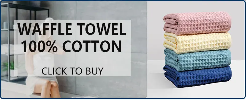 2/4 PCS 100% Cotton Bath Towels for Adults Children High Quality Waffle Towels Absorbent Quick Dry Soft Home Bathroom Washcloth