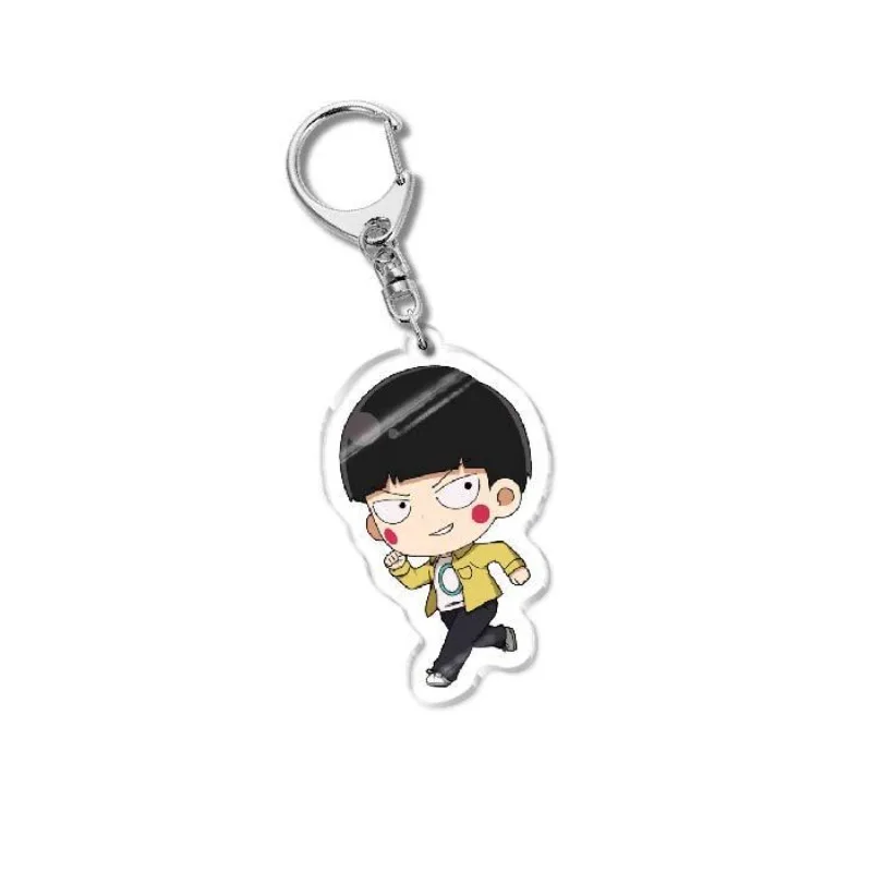 Shigeo Kageyama Mob Reigen Popular Anime-related Acrylic Keychain School Bag Pendant Comic Exhibition Gifts Lanyard Keychain