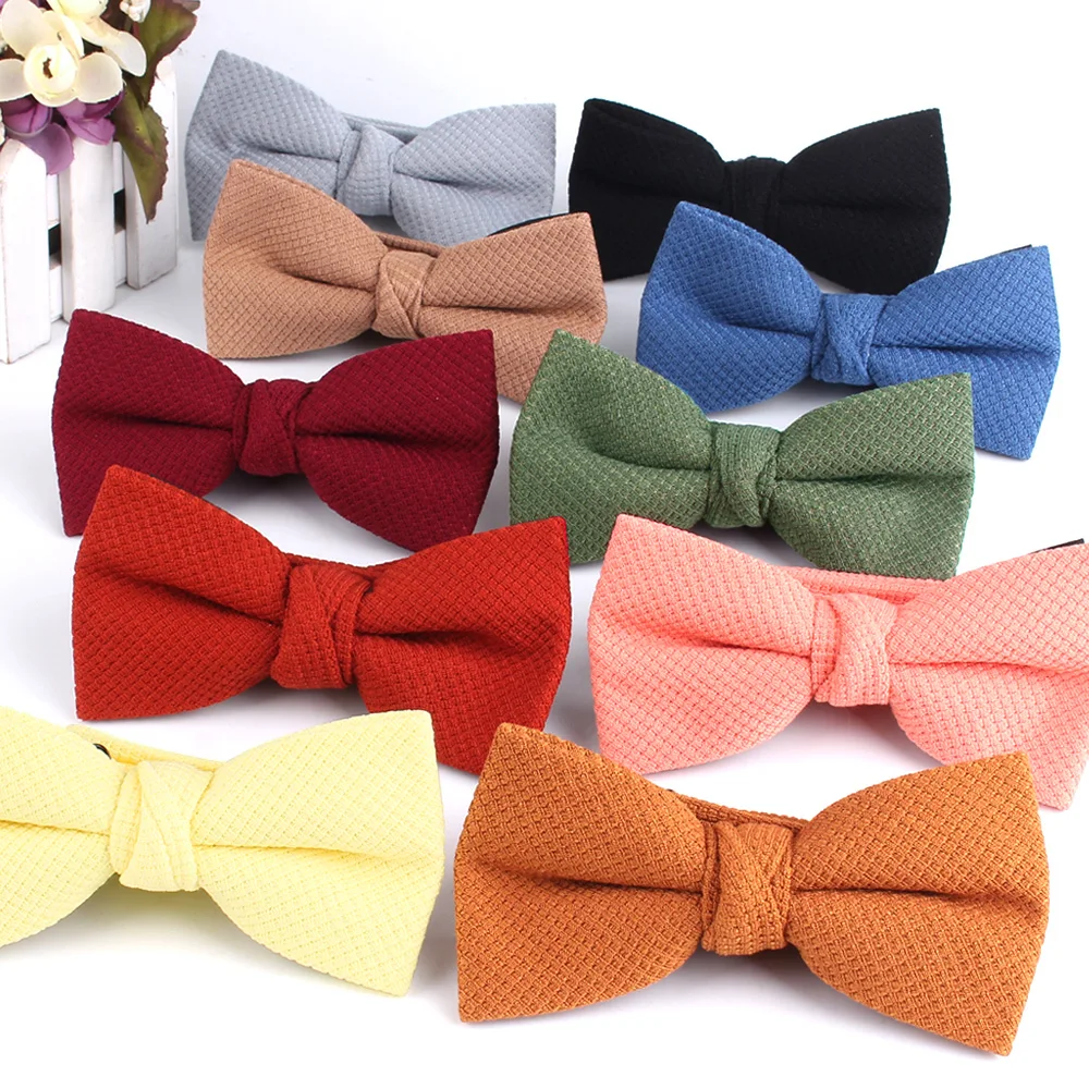 NEW Men Bow tie Casual Shirts Bow tie For Men Women Bow knot Solid Color Bow Ties Cravats Party Wedding Bow ties Groomsmen Gifts