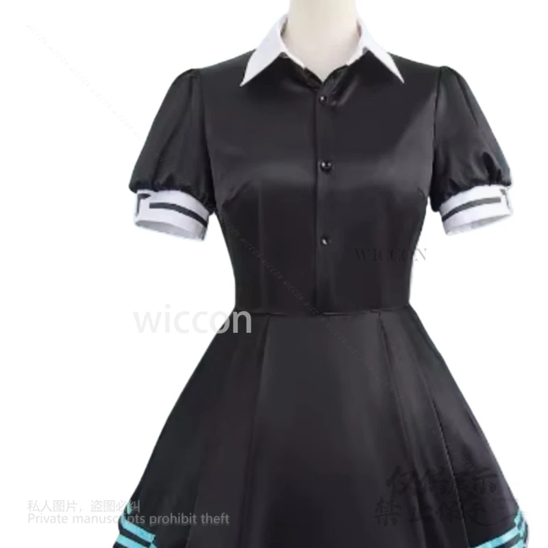 Kakudate Karin คอสเพลย์อะนิเมะเกม Blue Archive น่ารักแม่บ้าน Lolita ชุดชุด 90 ซม.วิกผมปาร์ตี้ฮาโลวีนผู้หญิงที่กําหนดเอง