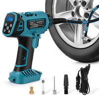Cordless Electric Tire Air Pump Portable Air Compressor Tire Inflator For Car Motorcycle Bike Compatible Makita 18V Battery