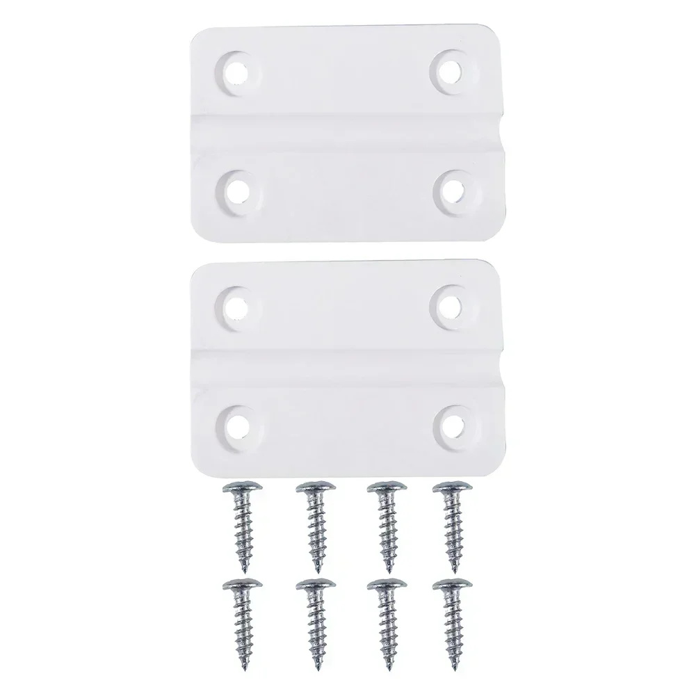 2pcs Plastic Hinges Incubator Portable Ice Coolers Repairs Accessories  With 8pcs Stainless Screws Parts Kit Furniture Hinges