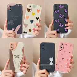 For iPhone X XR XS Max Case Heart Soft Liquid Silicone Camera Protection Back Cover For Apple iPhoneX X R XSMax Funda For Girls