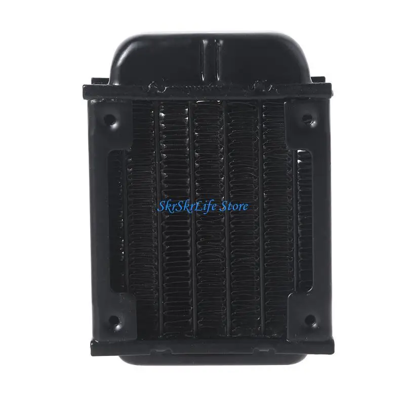 E65E Aluminum Radiator Water Cooling 6 Tubes Heat Exchanger Fast Heat Dissipation