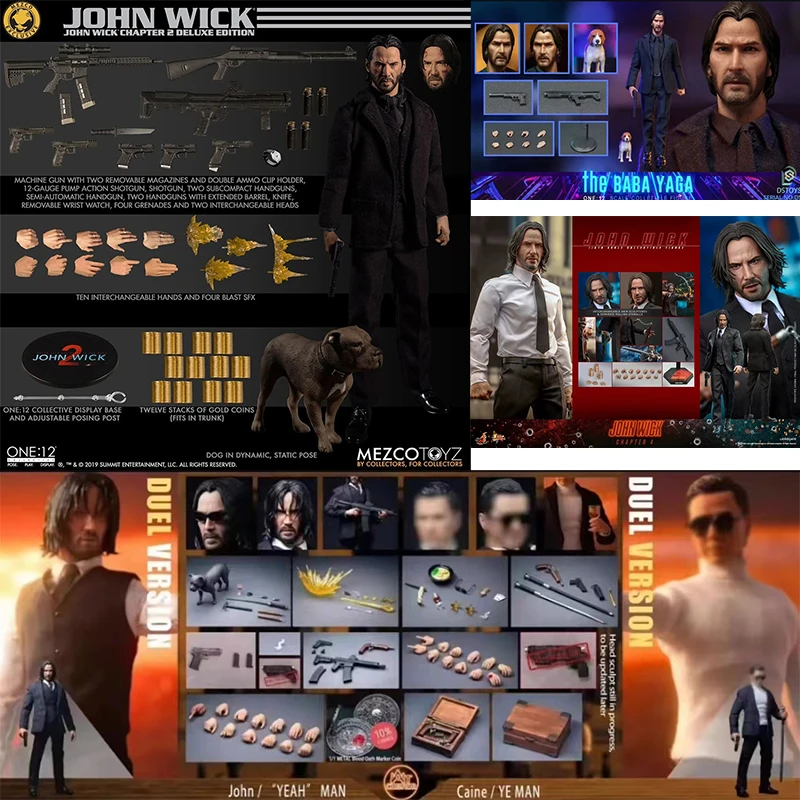 Original Mezco 1:12 John Wick Anime Action Mafex DST DIAMOND SELECT TOYS Collection Figures Model Toy Gifts for Kids Toy For Boy