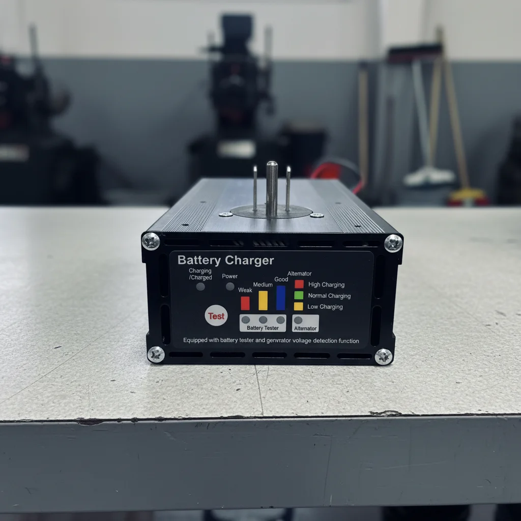 12V 10A Plug Battery Charger with 3-Stage Trickle Charge 110V Input