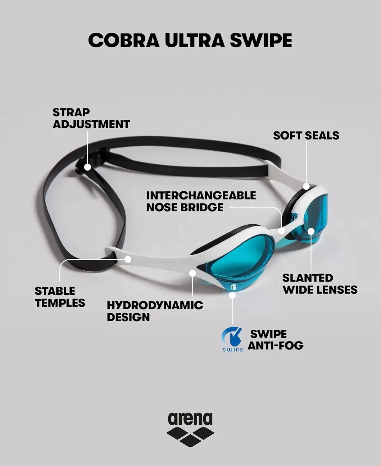 Aremd 25 Jahre Professionelle Renn-Schwimmbrille Wasserdicht Beschlagfrei Hochauflösend UV400 Wettkampf-Trainings-Schwimmausrüstung – Detail 15