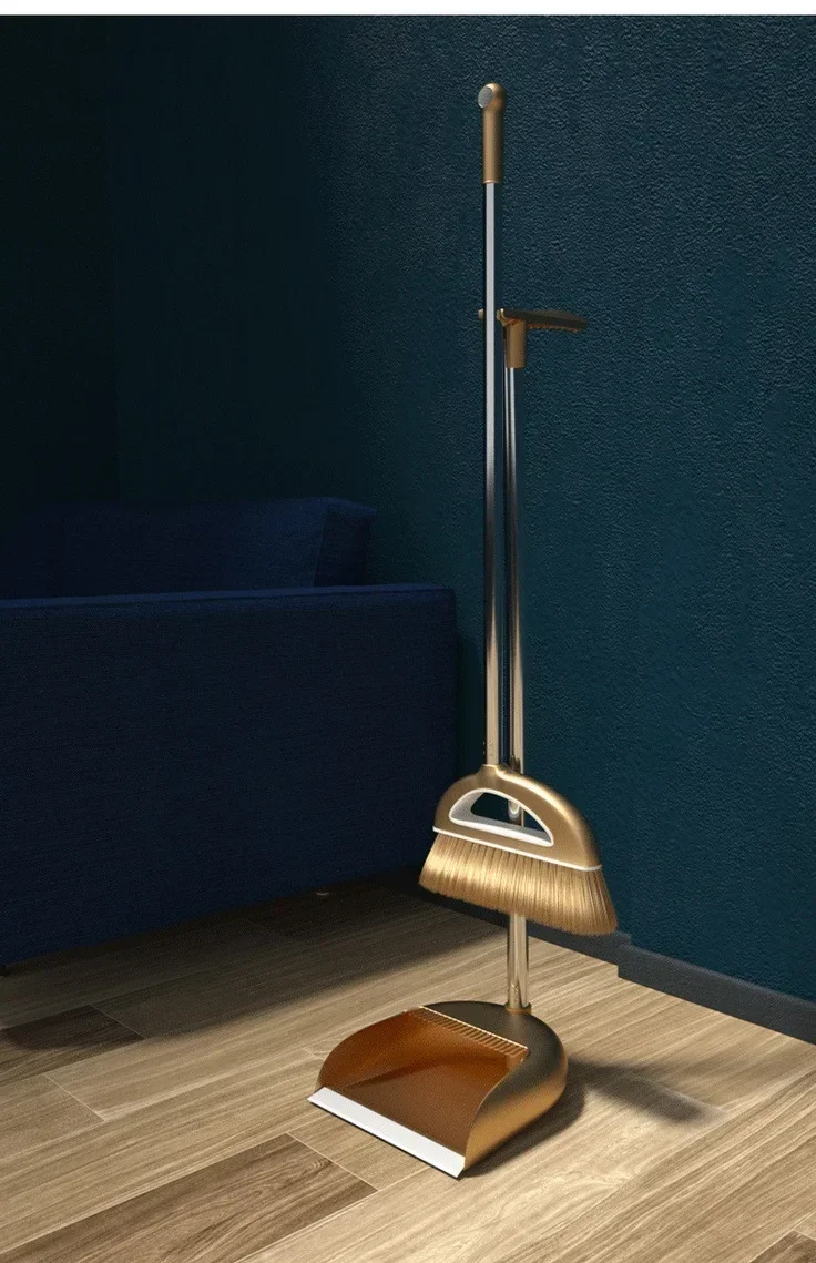 Magic Besen und Kunststoff-Kehrschaufel-Set, Reinigungswerkzeuge, Kehrmaschine, Wischer für Böden, Wohnaccessoires, Kehrstaubbürste, multifunktional – Detail 7