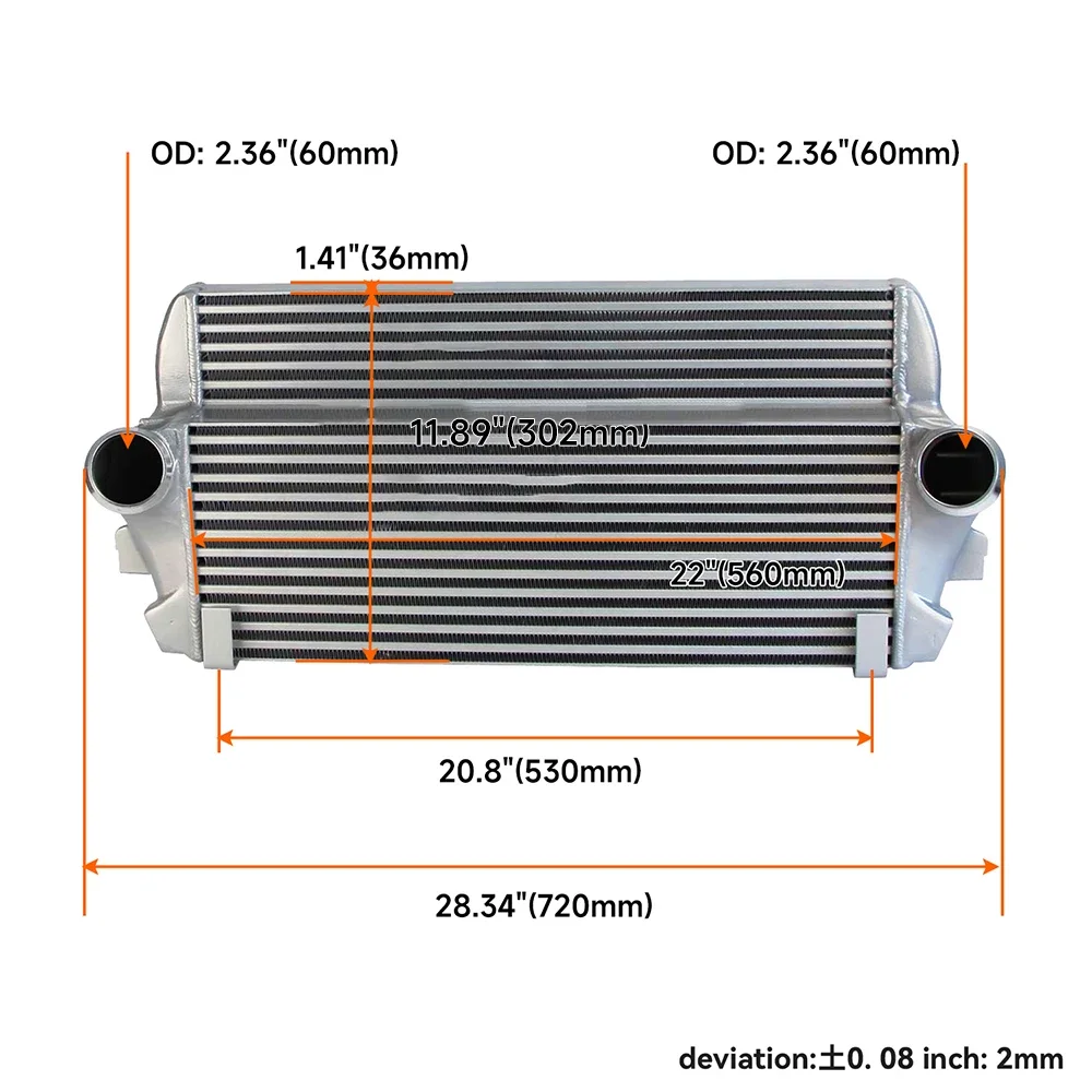 Upgrade Front Intercooler Fits for BMW F07/10/11/18 535i 09-16 518d 13-16 520d(x) 525d(x) 530d(x) 535d(x) 10-16