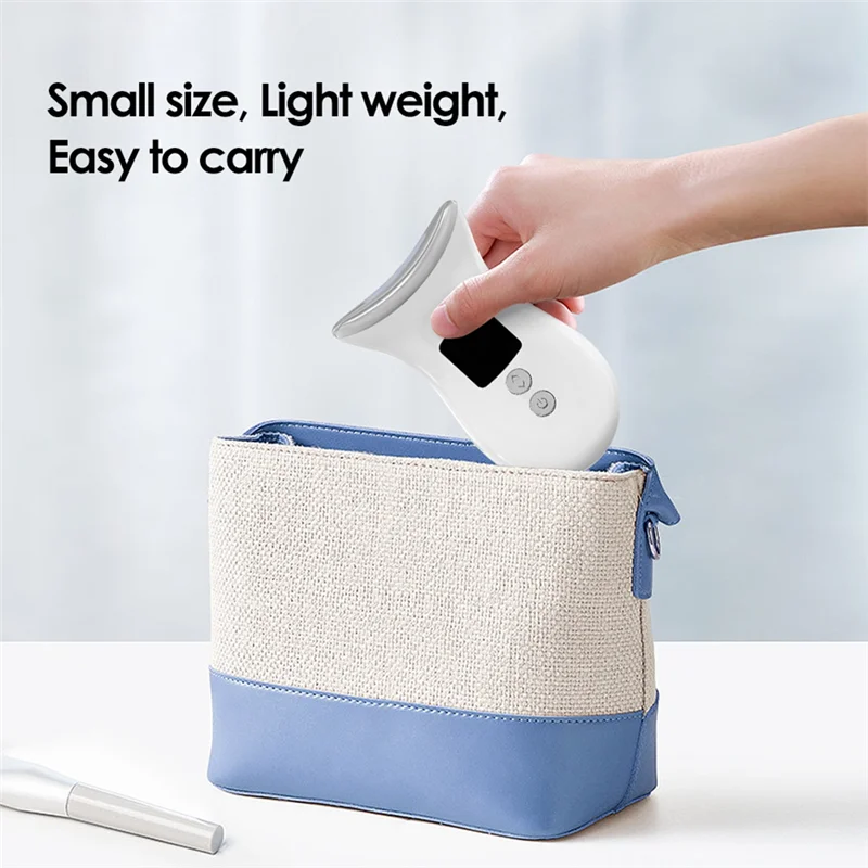 ABGP-Neck Beauty Instrument Plastic Electric Microcurrent Wrinkle Remover 7 Colors LED Photon Face Beauty Device