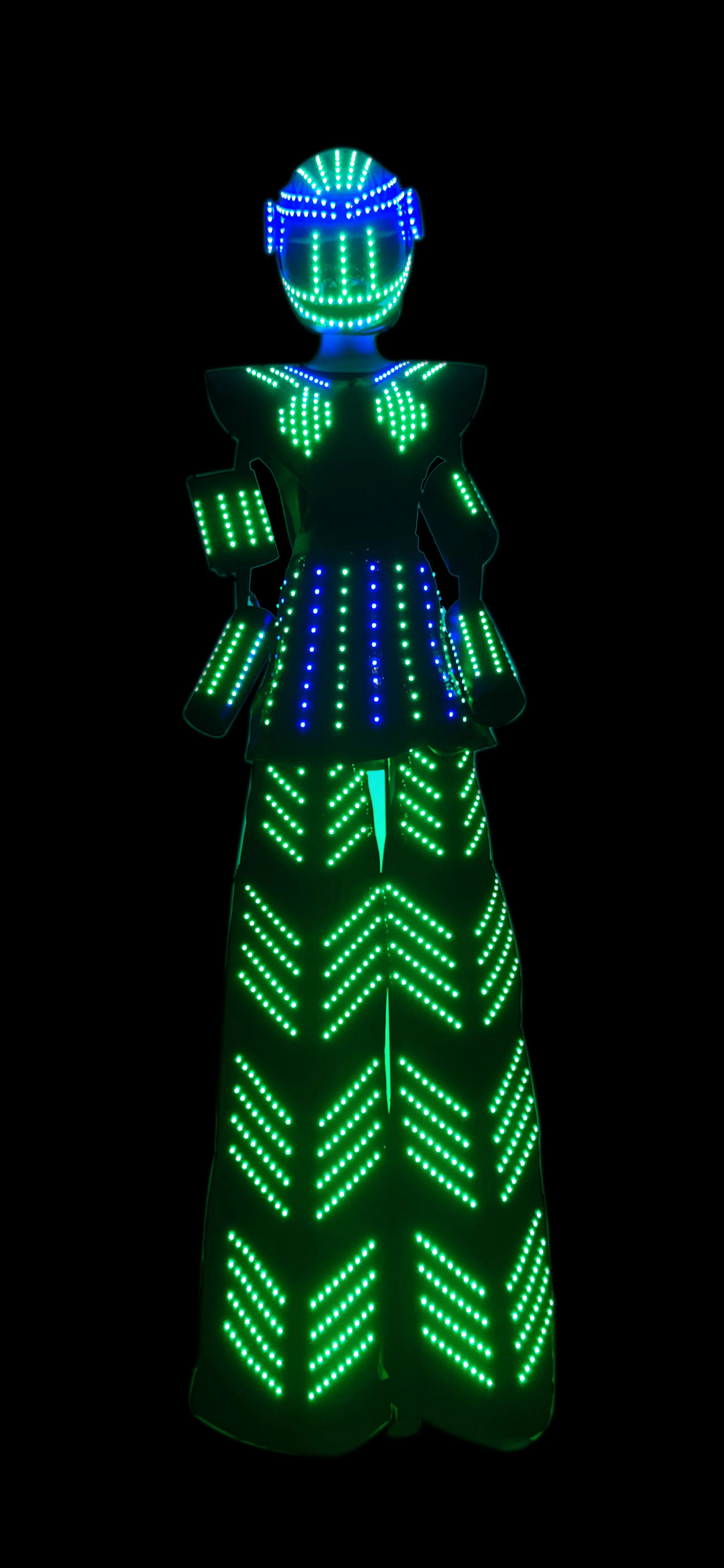 2023 New Stilts Walker LED Robot Suit Stage Performance Club Wear Dance Costume