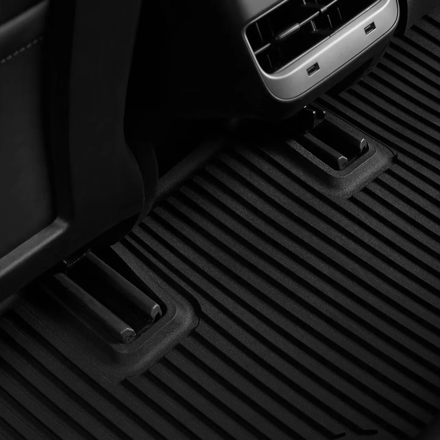 Applicable to model3 Huanxin version TPE car floor mat + blanket surface + trunk pad + front and rear compartment 5-piece set