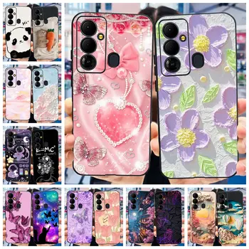 Silikonový kryt pro Tecno Pop 6 Go BE6j Oblíbený květinový motiv lásky a srdce Měkký silikonový nárazuvzdorný kryt pro Tecno Pop 6 Go Capa 8 nejlepší prodej kryt na tecno pop 6 - №3