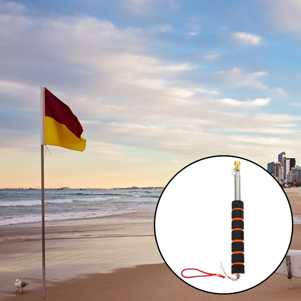 Handheld Windsock 1.6/2/2.5/3M Flags Windsock Teachers Pointer Telescopic Flag Pole Handheld Flag Pole Tour Guide Flagpole