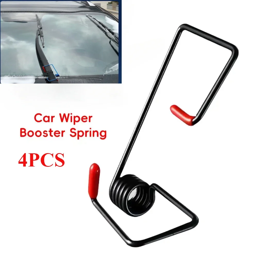 

2PCS Universal Car Intelligent Windshield Wiper Arms Wiper Booster Spring Alloy Rubber Wipers Auto Replaceable Parts Tools Alloy