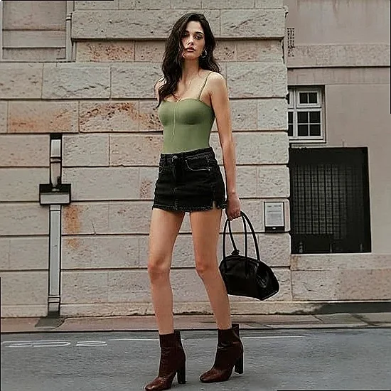 Sexy Double Layer Padded Camisole Top With Built In Bra For Women Summer Cami Tops