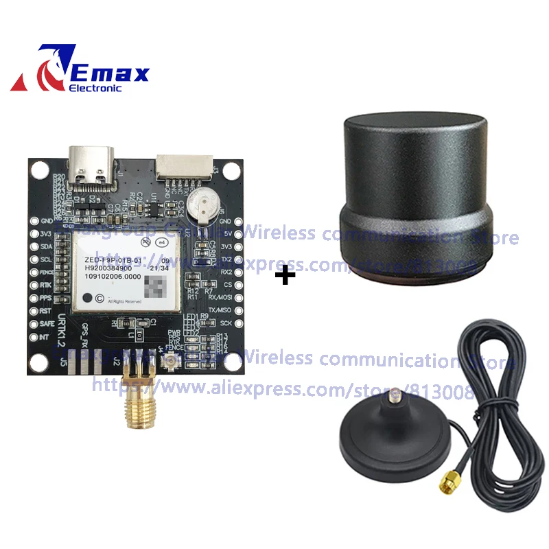 EM-ZED-F9PD1 הספינה חינם מודולים Gnss vb לוח רב-band bi-bd bds glonass qzsss rtk גבוה peromance להחליף um980 um982 ZED-F9P