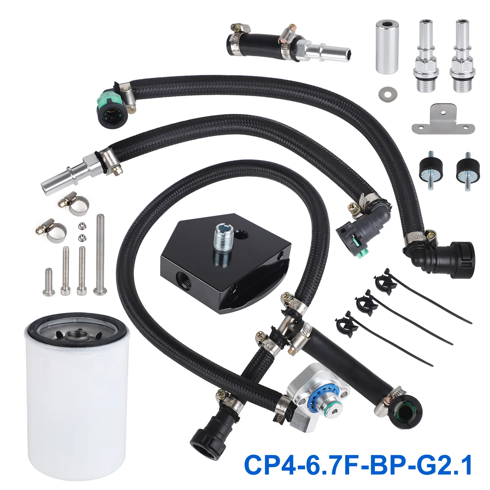 

CP4-6.7F-BP-G2.1 2011-2022 Новый комплект топливного фильтра для предотвращения стихийных бедствий Ford F-250 F-350 F-450 F-550 6,7 л Powerstroke Diesel